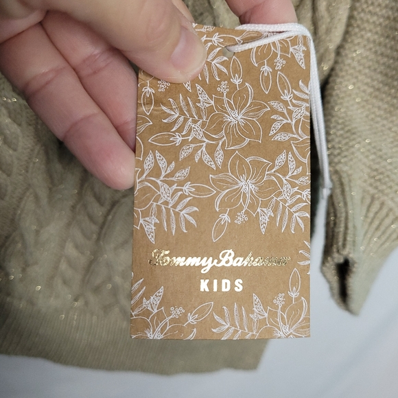 TOMMY BAHAMA Girl's Cable Knit Pullover Sweater LARGE (10-12) NWT - Picture 3 of 12